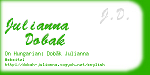 julianna dobak business card