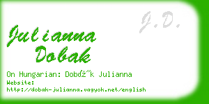 julianna dobak business card